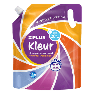 PLUS Vloeibaar wasmiddel gekleurde was - 1500 wasbeurten