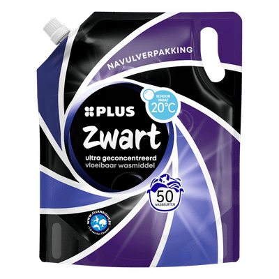 PLUS Vloeibaar wasmiddel zwarte was - 1500 wasbeurten