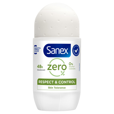 6x Sanex Deodorant Roller Zero% Normal Skin 50 ml