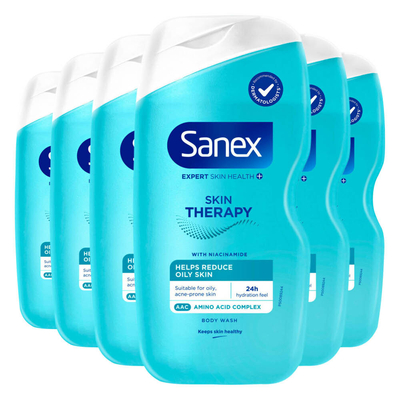 6x Sanex Douchegel Skin Therapy Reduce Imperfections 450 ml