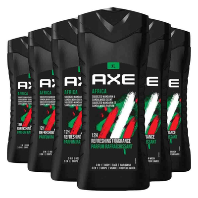 6x Axe Douchegel Africa 400 ml