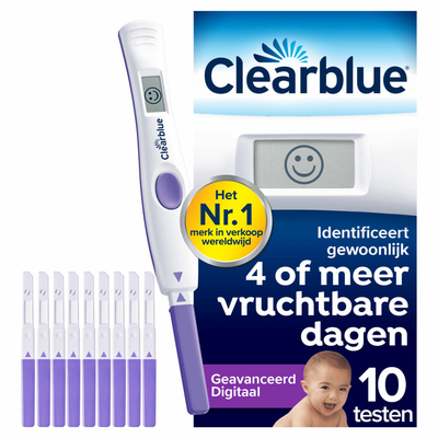 2x Clearblue Ovulatietest Digitaal Geavanceerd 10 stuks