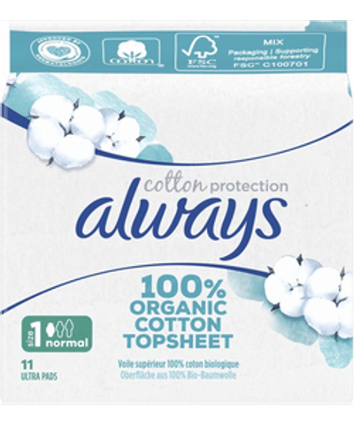 Always Maandverband - Bio Cotton Protection - Maat 1 - 11st