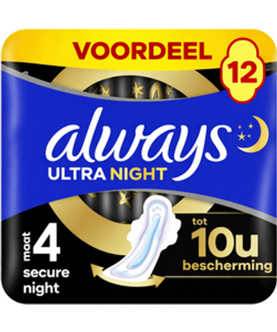 Always Maandverband - Ultra Secure Night - Maat 4 - 12st