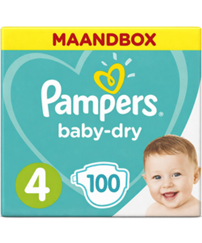 Pampers Baby Dry  luiers maat 4 - 100 stuks