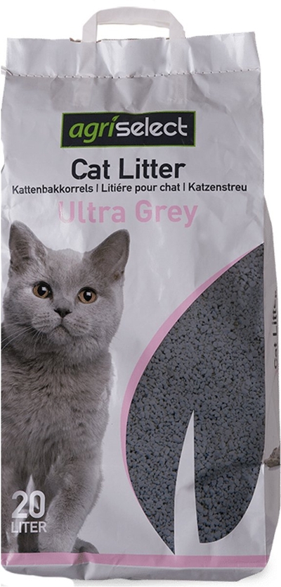 AGRISELECT ULTRA GREY KATTENBAKVULLING 20 LTR
