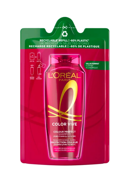 Elvive Color Vive Shampoo Kleur beschermend Refill 250 ml
