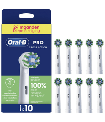 Oral-B CrossAction  opzetborstels - 10 stuks