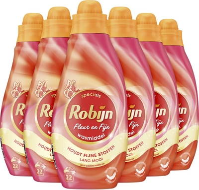 Robijn Fleur & Fijn & Vloeibaar wasmiddel  - 132 wasbeurten