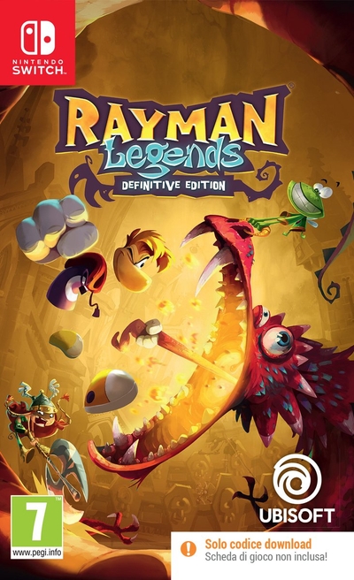 Ubisoft Rayman Legends: Definitive Edition, Nintendo Switch, Multiplayer modus, 10 jaar en ouder, Download