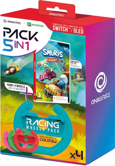 ONIVERSE Racesturen pakket + Smurfs Kart - Nintendo Switch (Code in the Box)