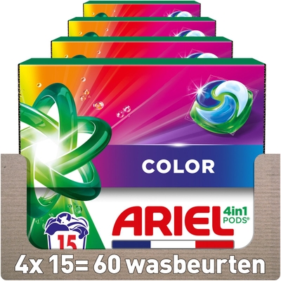 Ariel  wascapsules gekleurde was - 60 wasbeurten