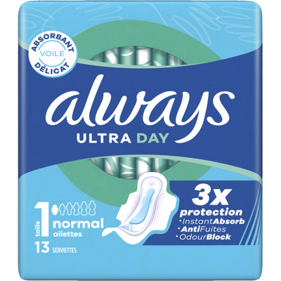Always Ultra day normal wings maandverband Maandverband 13 stuks