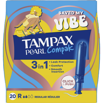 Tampax Tampons compak pearl regular Tampons 20 stuks