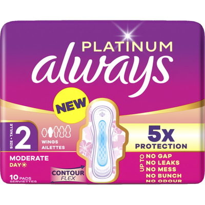 Always Platinum long maandverband Maandverband 10 stuks