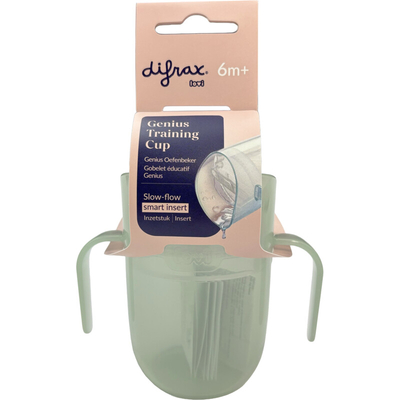 Difrax Lovi genius training cup 6m+ Babyflessen per stuk