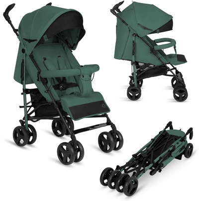 Lionelo Irma - Buggy - Wandelwagen- Lichte 7kg - tot 15 kg - Geveerde wielen - 360° - tot 5 jaar - Opbergmand - Verstelbare handgreep - Snel inklapsysteem - Compact formaat
