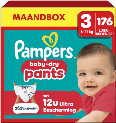 Pampers Baby Dry Pants  luierbroekjes maat 3 - 176 stuks