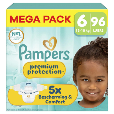 Pampers Premium Protection  luiers maat 6 - 96 stuks