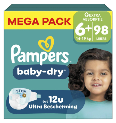 Pampers Baby Dry  luiers maat 6 plus - 98 stuks