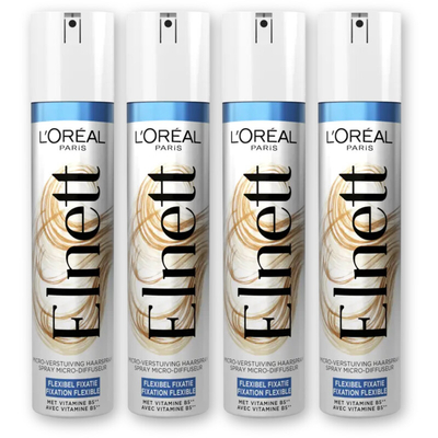 Elnett Flexible haarspray coiffure 4-pack Haarstyling 4 stuks