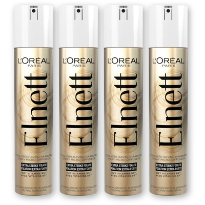 Elnett Satin care haarspray extra sterk 4-pack Haarstyling 4 stuks