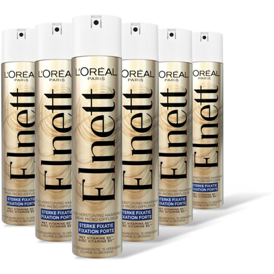 Elnett Satin care haarspray sterk 6-pack Haarstyling 6 stuks