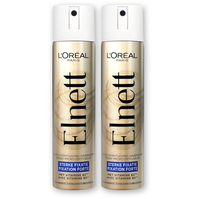 Elnett Satin sterke fixatie haarspray 2-pack Haarstyling 2 stuks