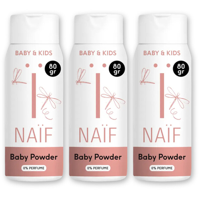 Naïf Babypoeder 3-pack Baby huidverzorging 3 stuks