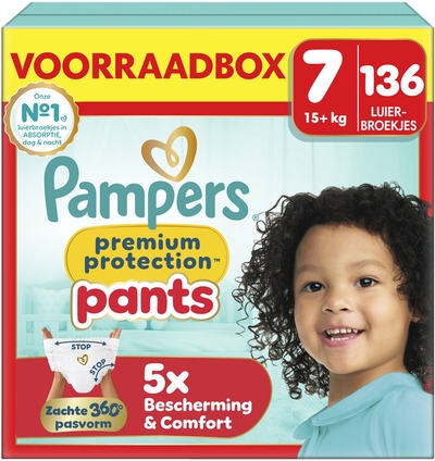 Pampers Premium Protection Pants  luierbroekjes maat 7 - 136 stuks