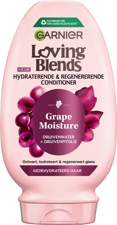 Garnier Loving Blends Grape Moisture Conditioner – Ontwart en hydrateert – Voor gedehydrateerd haar - 250ml - 6 stuks