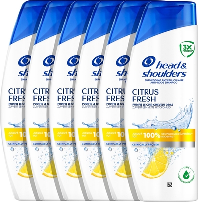 Head & Shoulders Citrus Fresh Anti-Roos Shampoo - 6 x 250ml