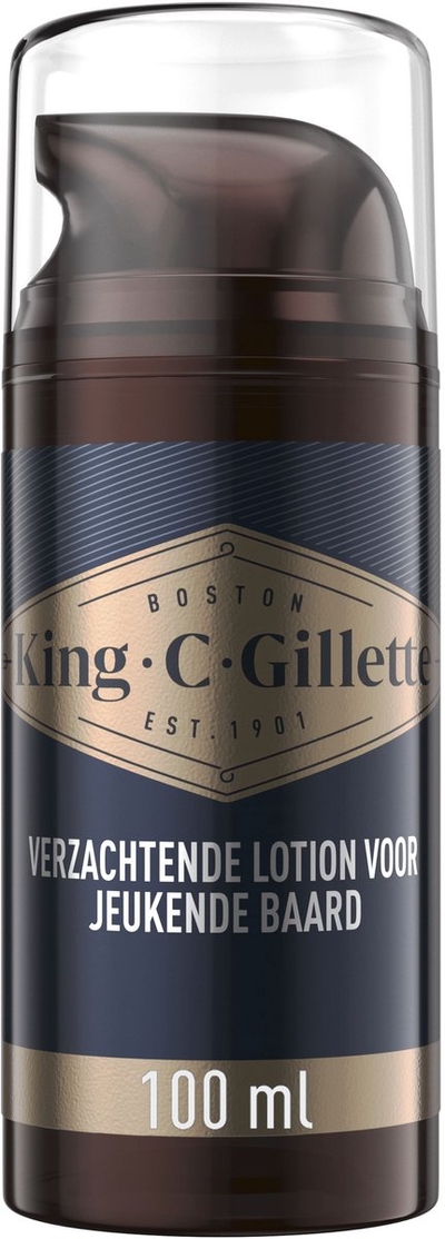 King C Gillette Verzachtende Lotion - voor Jeukende Baard - met Vitamine B3 en B5 - 100 ml