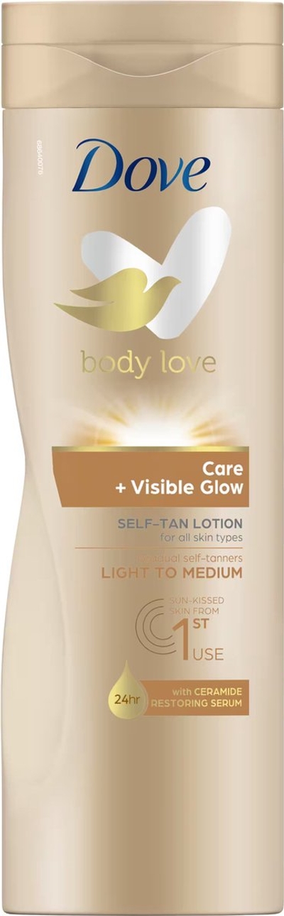 Dove VISIBLE GLOW Self-Tanning Body Lotion Medium 400ml