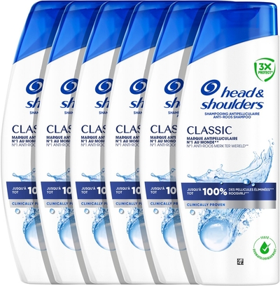 Head & Shoulders Classic Anti-Roos Shampoo - 6 x 250 ml
