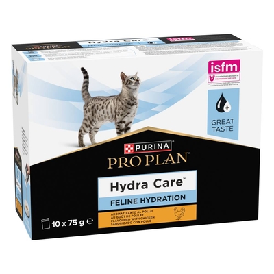 5% Korting! 2 x 10 x 85 g Purina Pro Plan Veterinary Diets Feline natvoer voor katten - Hydra Care Kip 20 x 75 g - natvoer katten