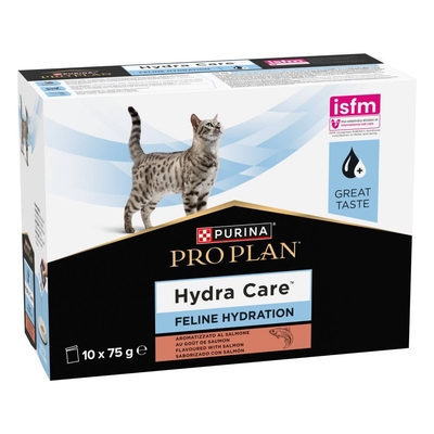 5% Korting! 2 x 10 x 85 g Purina Pro Plan Veterinary Diets Feline natvoer voor katten - Hydra Care met zalmsmaak (20 x 75 g) - natvoer katten
