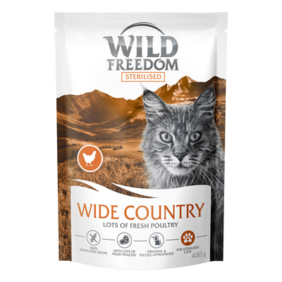 Wild Freedom Adult Sterilised "Wide Country" met Gevogelte Kattenvoer - 400 g - kattenbrokken