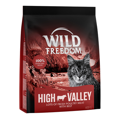 Wild Freedom Adult "High Valley" met rund - graanvrije receptuur - Nieuw Receptuur: 400 g - kattenbrokken