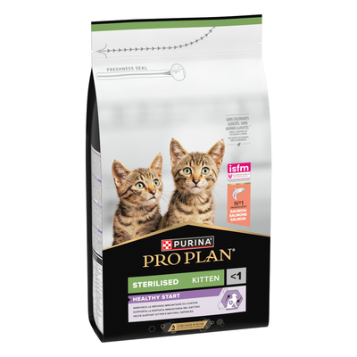 PURINA PRO PLAN Gesteriliseerd Kitten Gezonde Start Zalm - Dubbelpak: 2 x 1.5 kg - kattenbrokken