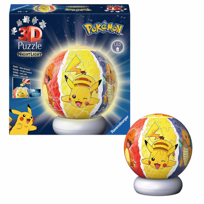 Ravensburger 3D-puzzel bal Pokémon nachtlamp