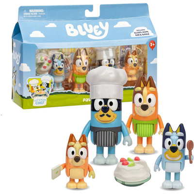 Bluey Let's Play Chef figurenset 4-delig