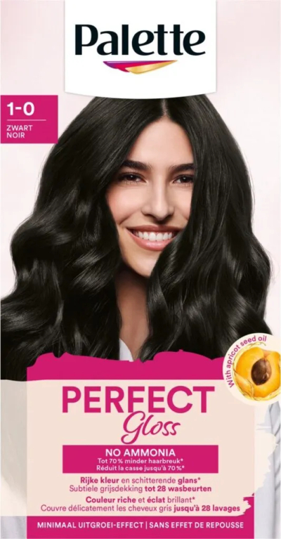 Poly Palette Haarverf Perfect Gloss nr 1-0 Zwart