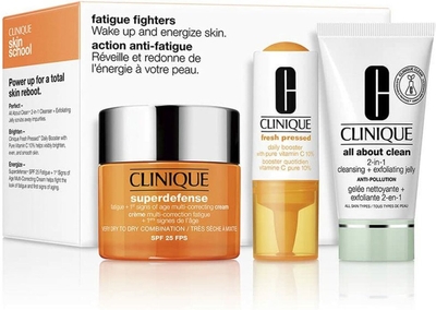 Clinique Superdefense Spf25 50ml Exfoliante Jelly 30ml Oogcreme 5ml