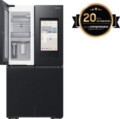 Samsung RF65DG9H0EB1 - Amerikaanse koelkast - French door - Zwart - Touch screen - LED - Op de deur