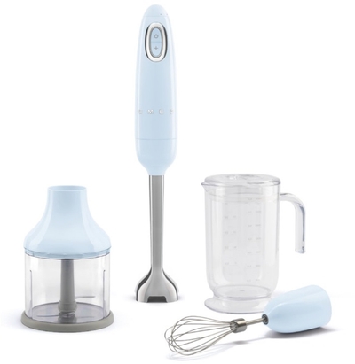 SMEG HBF03PBEU Staafmixer - Pastelblauw met Accessoires