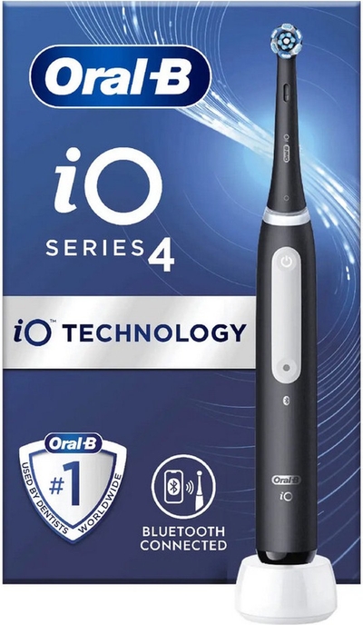 Oral-B iO 4 – Elektrische Tandenborstel – Zwart – Voor Volwassenen – Roterende iO-technologie