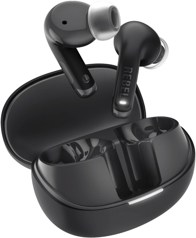 Fresh 'n Rebel Twins Fuse 2 - Draadloze oordopjes - Noise Cancelling oortjes met 36 uur speeltijd - Met Microfoon en App - Storm Grey