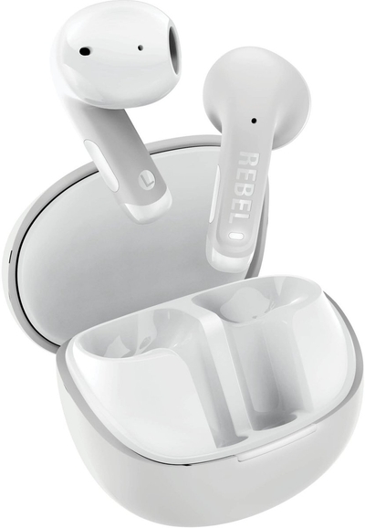 Fresh 'n Rebel Twins Core 2 - Draadloze oordopjes - Bluetooth oortjes met 40 uur speeltijd - Met Microfoon en App - Ice Grey
