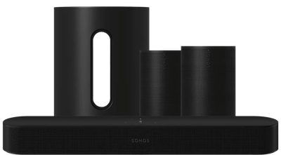 Sonos Beam Gen 2 Zwart + Era 100 SL Home Cinema Set Zwart